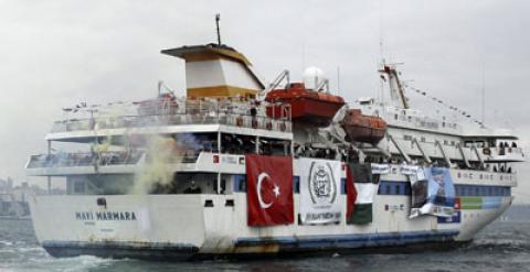 El barco turco Mavi Marmara', que fue asaltado por las tropas israelíes en la Flotilla de la Libertad de 2010.